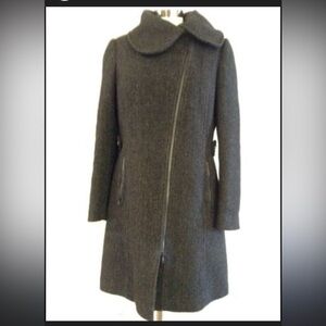 Soia and Kyo high neck wool blend trench medium